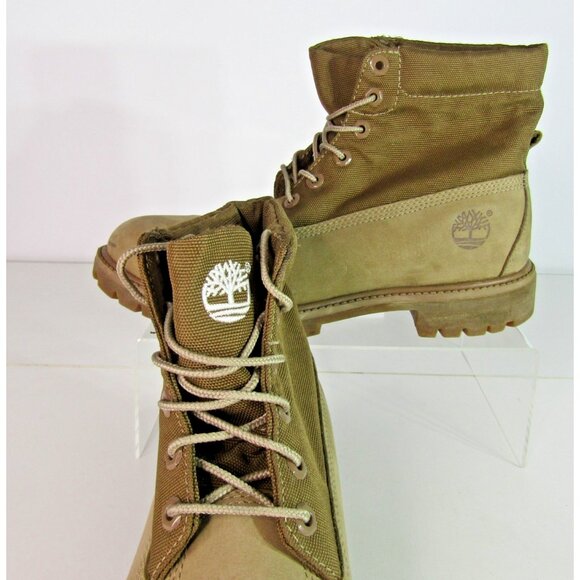 Men’s Timberland Earthkeepers Tan Roll Top Nubuck Leather Boots US Size 9 - Picture 11 of 11